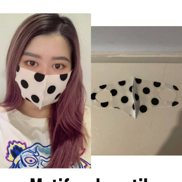 Masker scuba polkadot