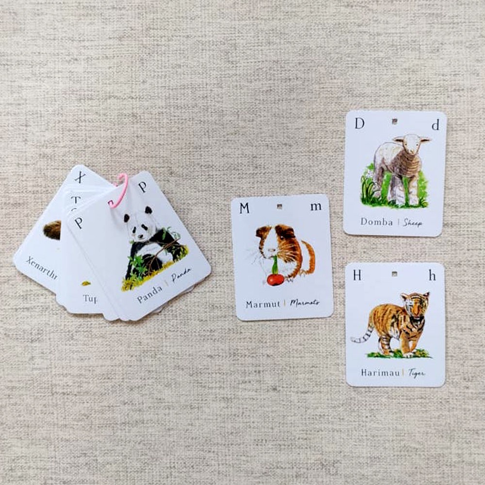Flashcard Hewan Vintage