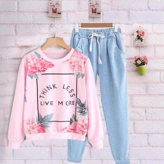 Set less flower pink