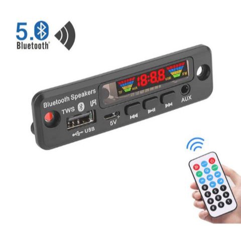 Bluetooth 5.0 Amplifiers MP3 Decoder Support USB TF Radio AUX (517)