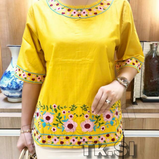 Blouse Katun Mix Bordir