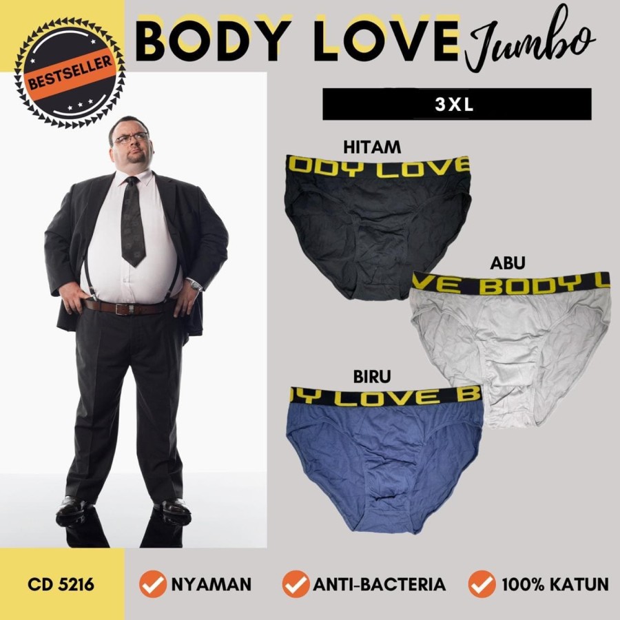 Celana Dalam Pria JUMBO / CD Pria BIGSIZE