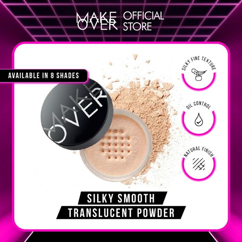 Make Over Silky Smooth Translucent Powder 35 g - Bedak Tabur