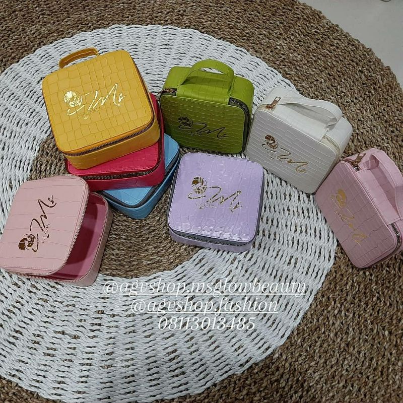 MAKEUP BOX MS GLOW CROCO CERMIN