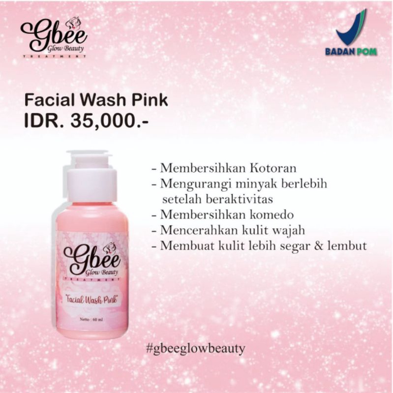 facial wash pink