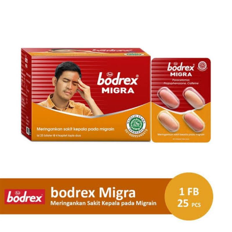 Bodrex Migra isi 4 tablet per strip
