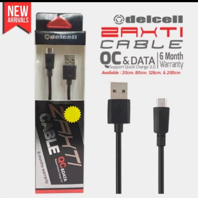 Kabel data Delcell Zaxti Quick charge 3A-125cmOriginal