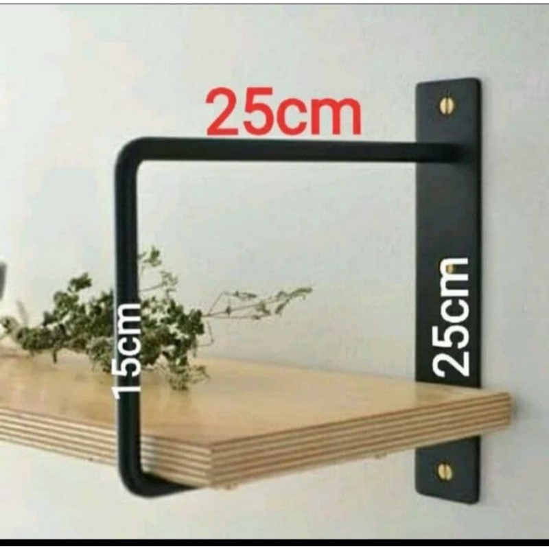 bracket/plat rak dinding/pajangan