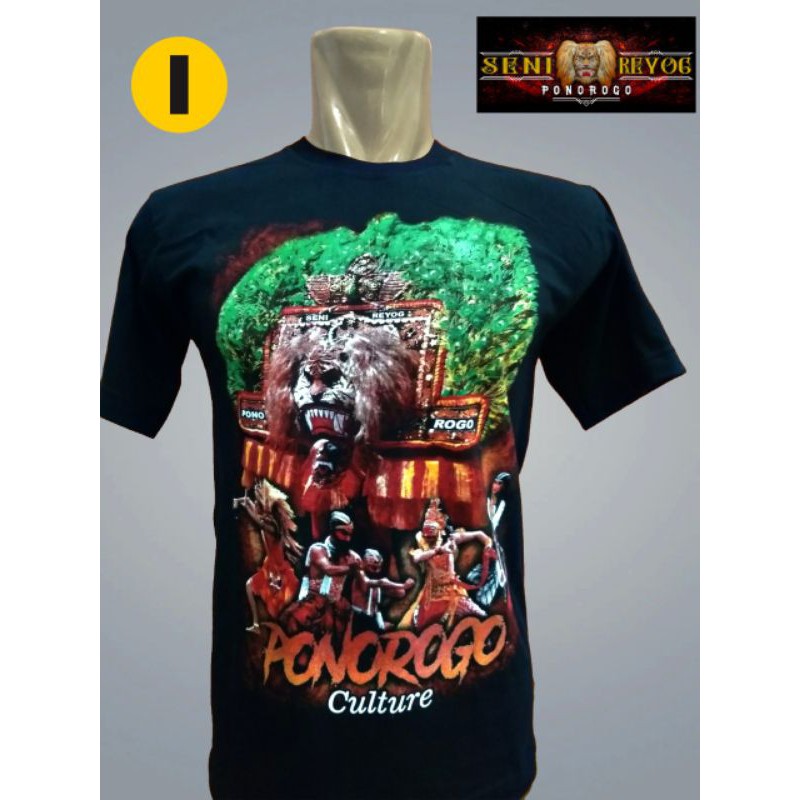 kaos reog lengan pendek
