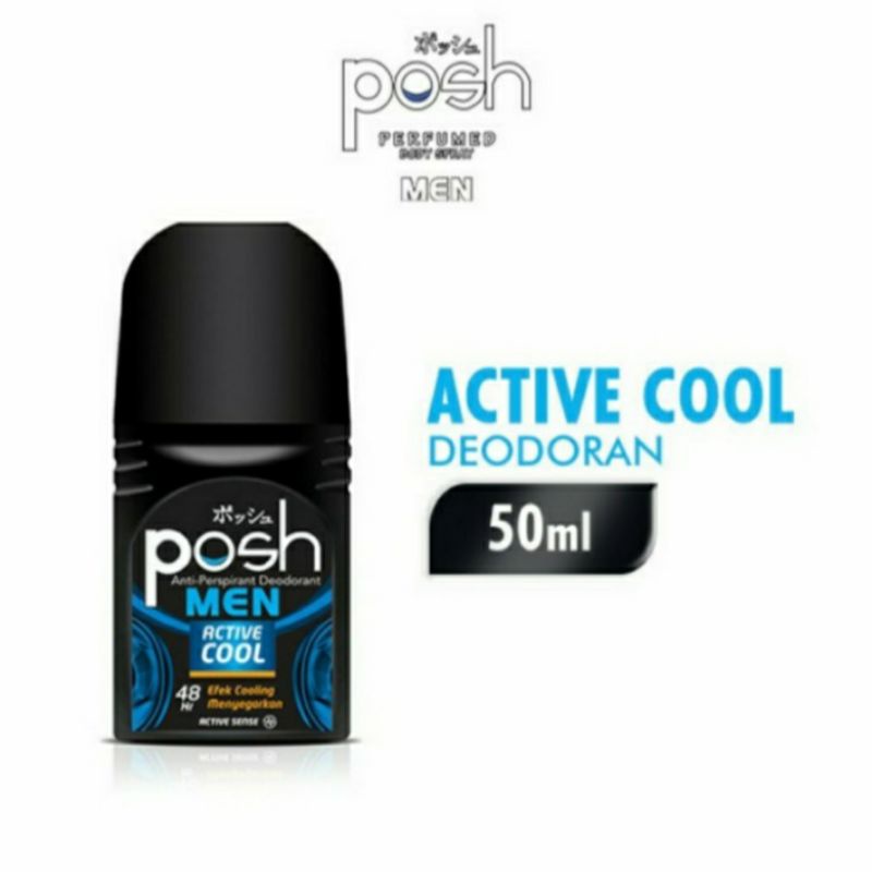 posh deodorant roll on active cool 50ml