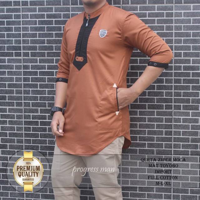 BAJU KOJO KURTA PROGRESS MAN  ORIGINAL ZIPPER