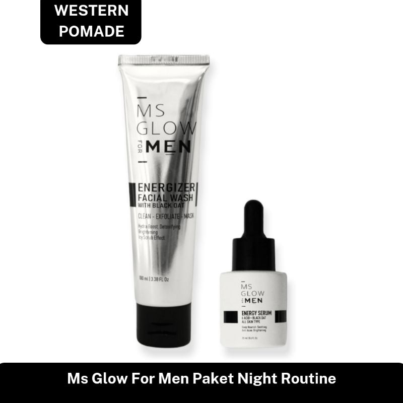 Ms Glow For Men Paket Night Routine