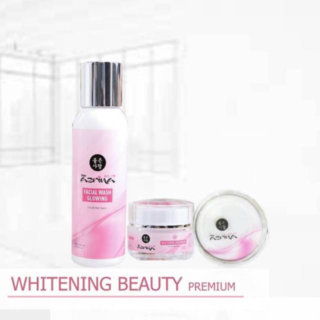 COD ✓ (FREE POUCH) AZRINA WHITENING BEAUTY PREMIUM (Paket Basic)