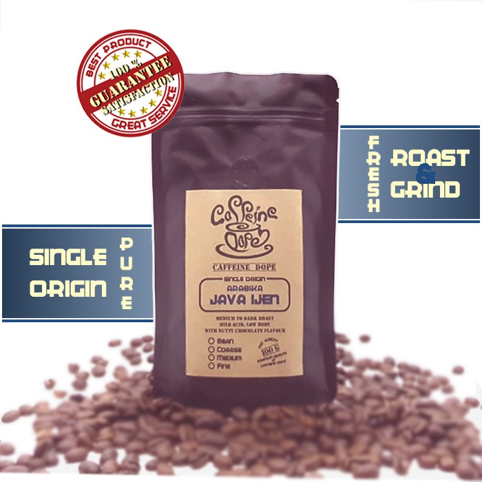 Kopi Arabika Java Ijen 100 Gr Single Origin - Bean/Biji & Ground/Bubuk