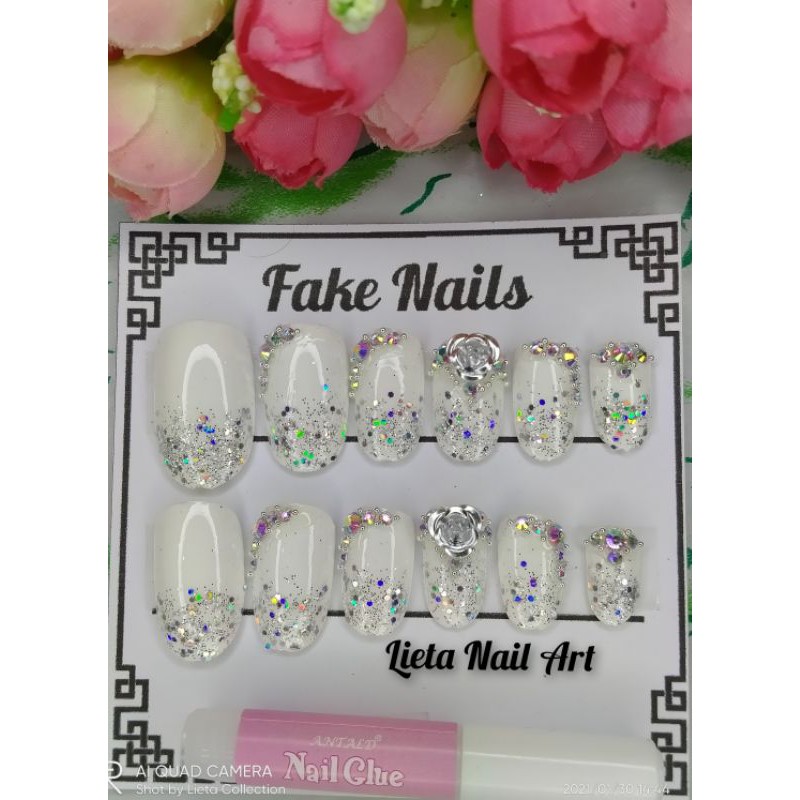 fake nail simple Murah