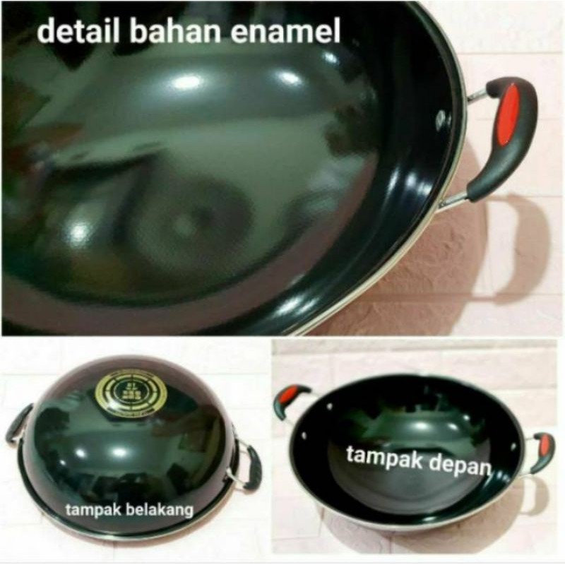 wajan enamel