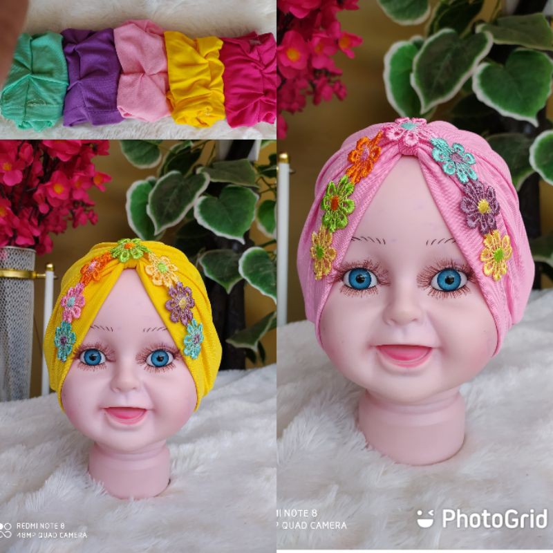 turban anak bunga Jasmine