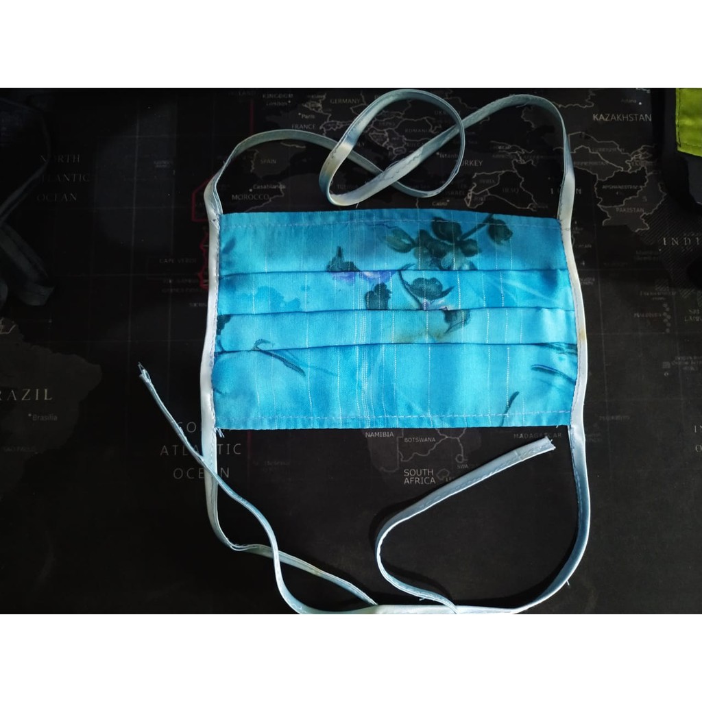 MASKER HIJAB KAIN 2 PLY BUNGA