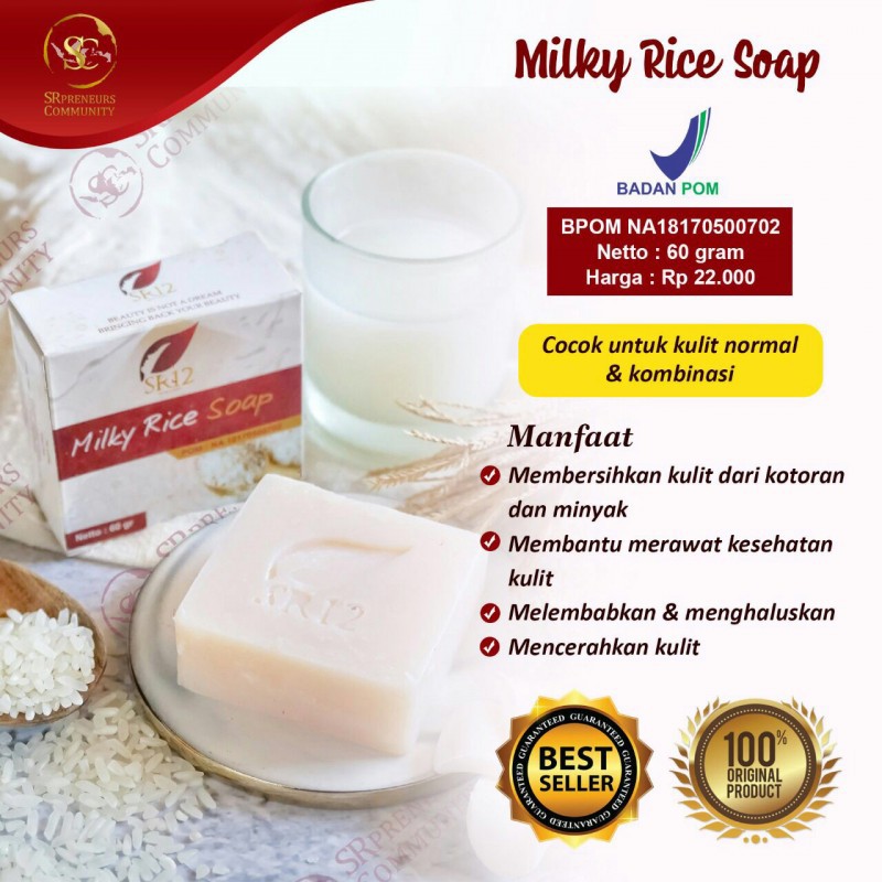 MILKY RICE HERBAL SOAP