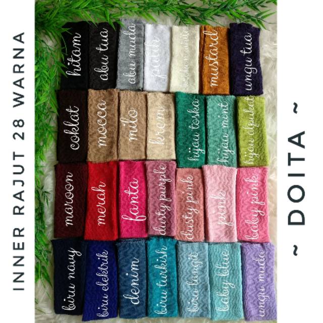 Inner rajut(dalaman jilbab)