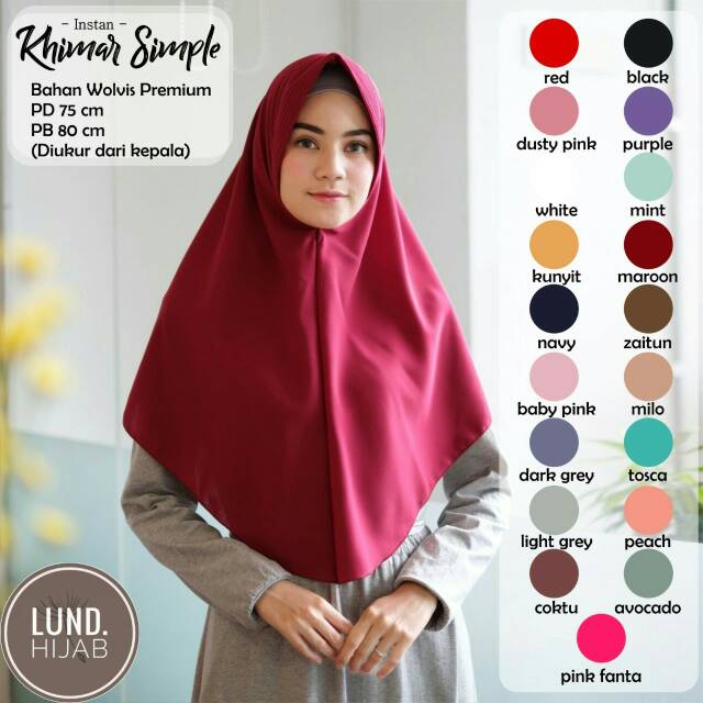 HIJAB INSTAN KHIMAR SIMPLE ~