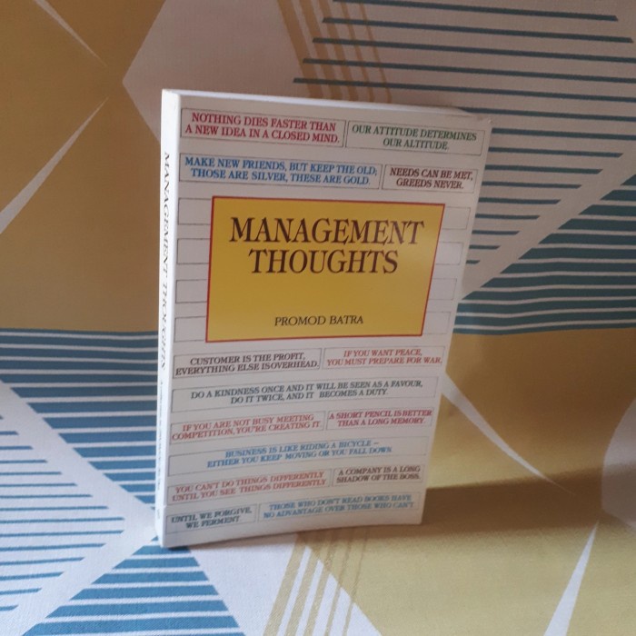 MANAGEMENT THOUGHTS