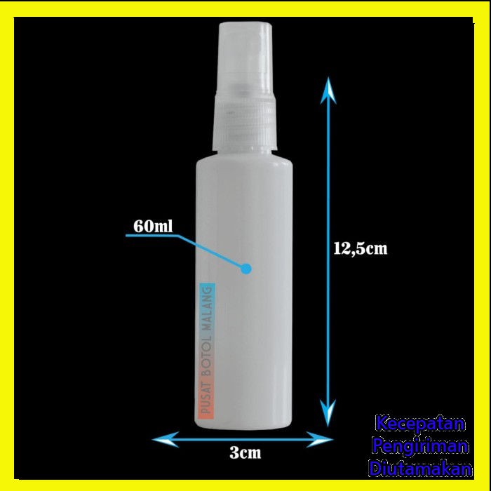 Botol Sprayer 60ml RF spray (natural putih)