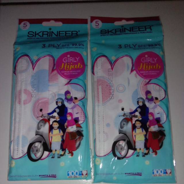 Masker hijab headloop