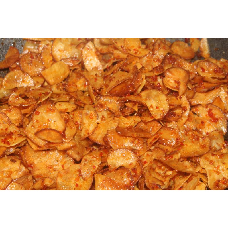 Keripik singkong pedas