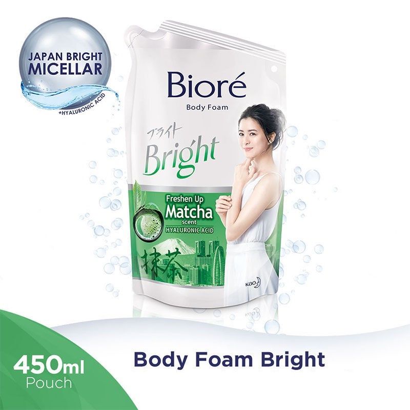 Biore Body Foam Bright Pouch Refill 450ml