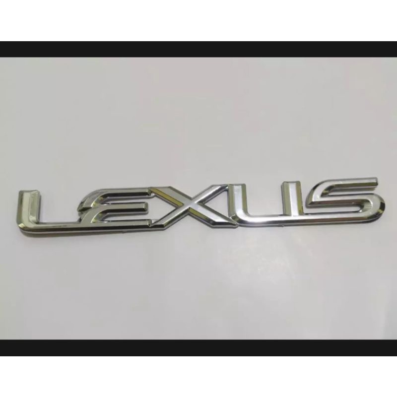 Emblem Tulisan Lexus Chrome