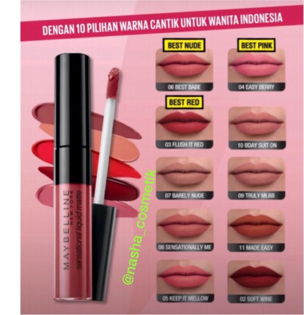 MAYBELLINE SENSASIONAL LIQUID MATTE
