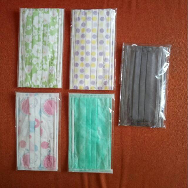 masker karet 3 ply earloop headloop hijab