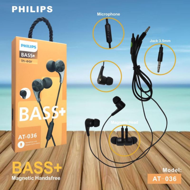 Headset Phillips AT-036 full bas