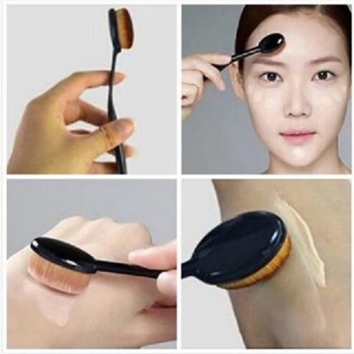 OVAL FOUNDATION FACE BRUSH ( make up brush )