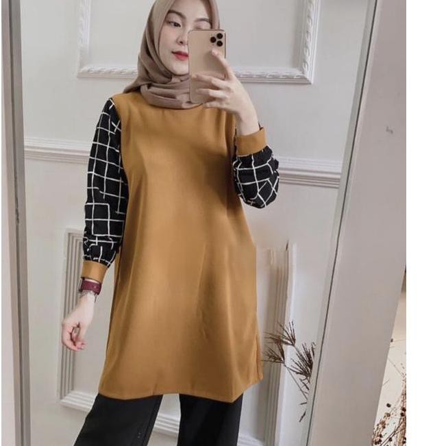 Stok terbatas!.. JENIA SQUARE TUNIK
