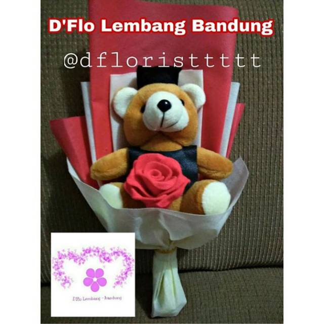Bucket Teddy choco