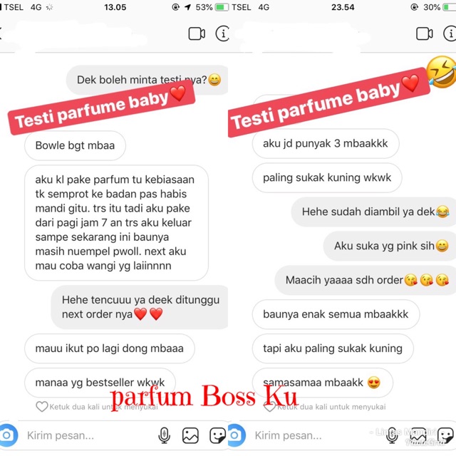 Testi Parfum Baby