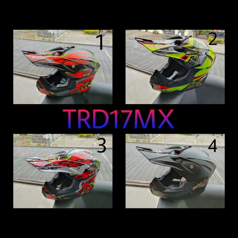 Helm cross murah mounsa
