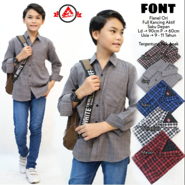 Font shirt