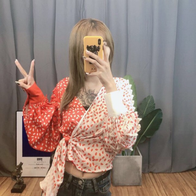 Red blouse