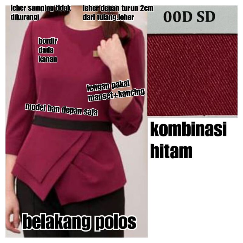 seragam klinik plus bordir