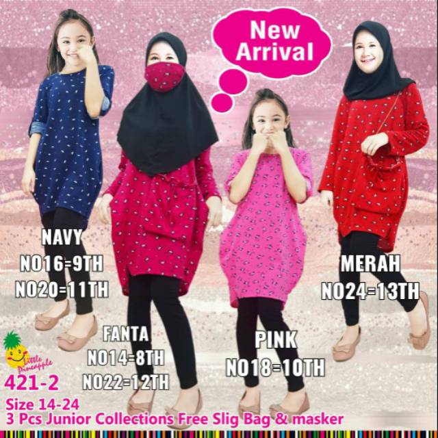 Little pineapple set tunik 8th