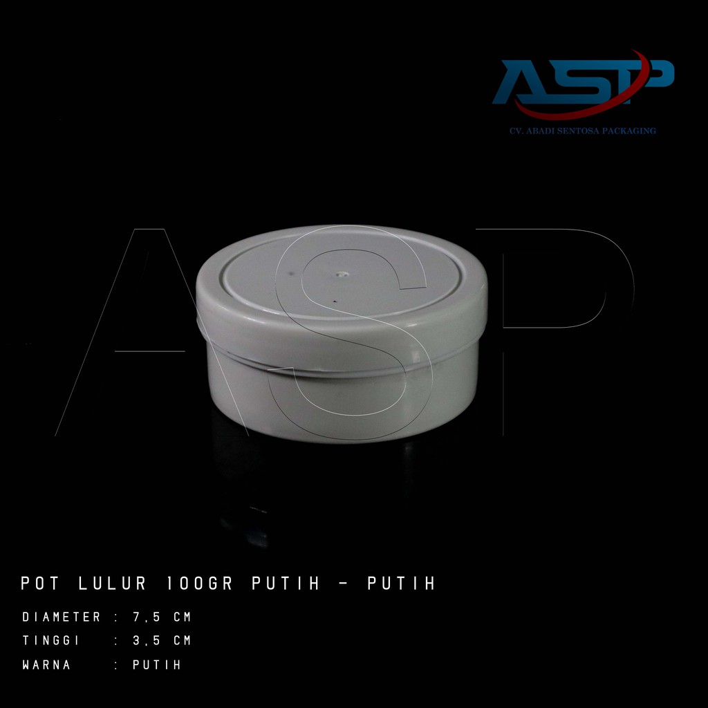 POT LULUR 100GR PUTIH - PUTIH