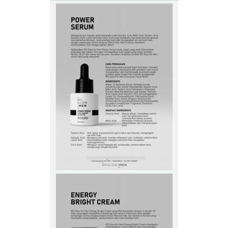 SERUM MEN MS GLOW
