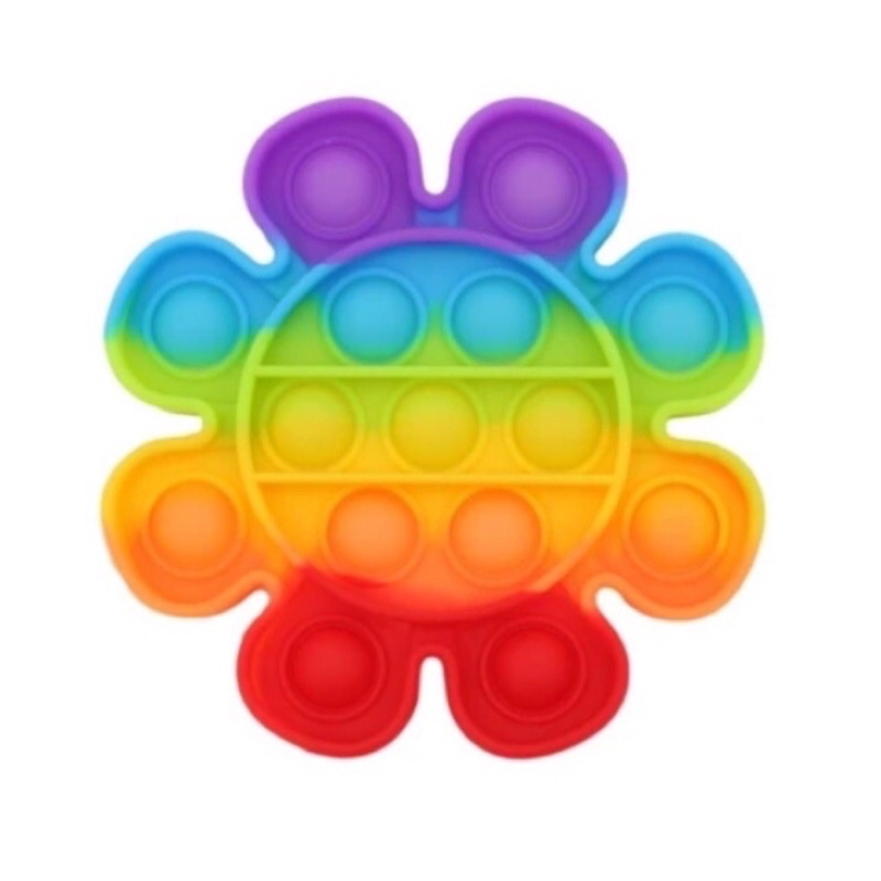 Mainan POP IT RAINBOW 12CM BUNGA