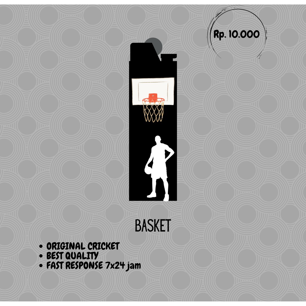 Korek api Cricket Custom - BasketBall