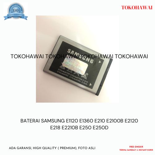 Promo Baterai Samsung E1120 E1360 E210 E2100B E2120 E218 E2210B E250 E250D