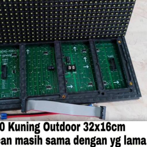 ✹ LED Module P10 Kuning DIP Outdoor ✪
