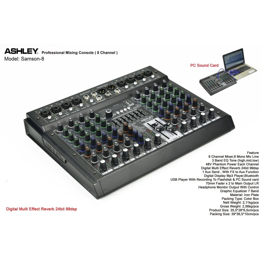 mixer ashley samson8 samson 8